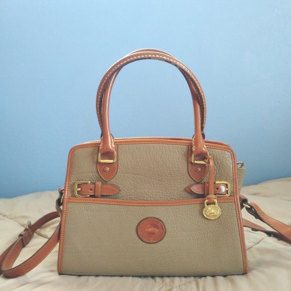 Dooney & Bourke Handbags - Vintage Dooney & Bourke All-Weather Leather Buckle Satchel purse